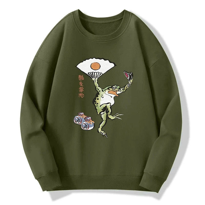 Dancing Frog Japanese Sweatshirt