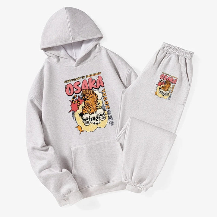 Osaka Tiger Fleece Lined Hoodie Set
