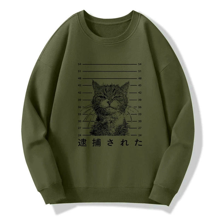 Cat That Was Arrested Sweatshirt