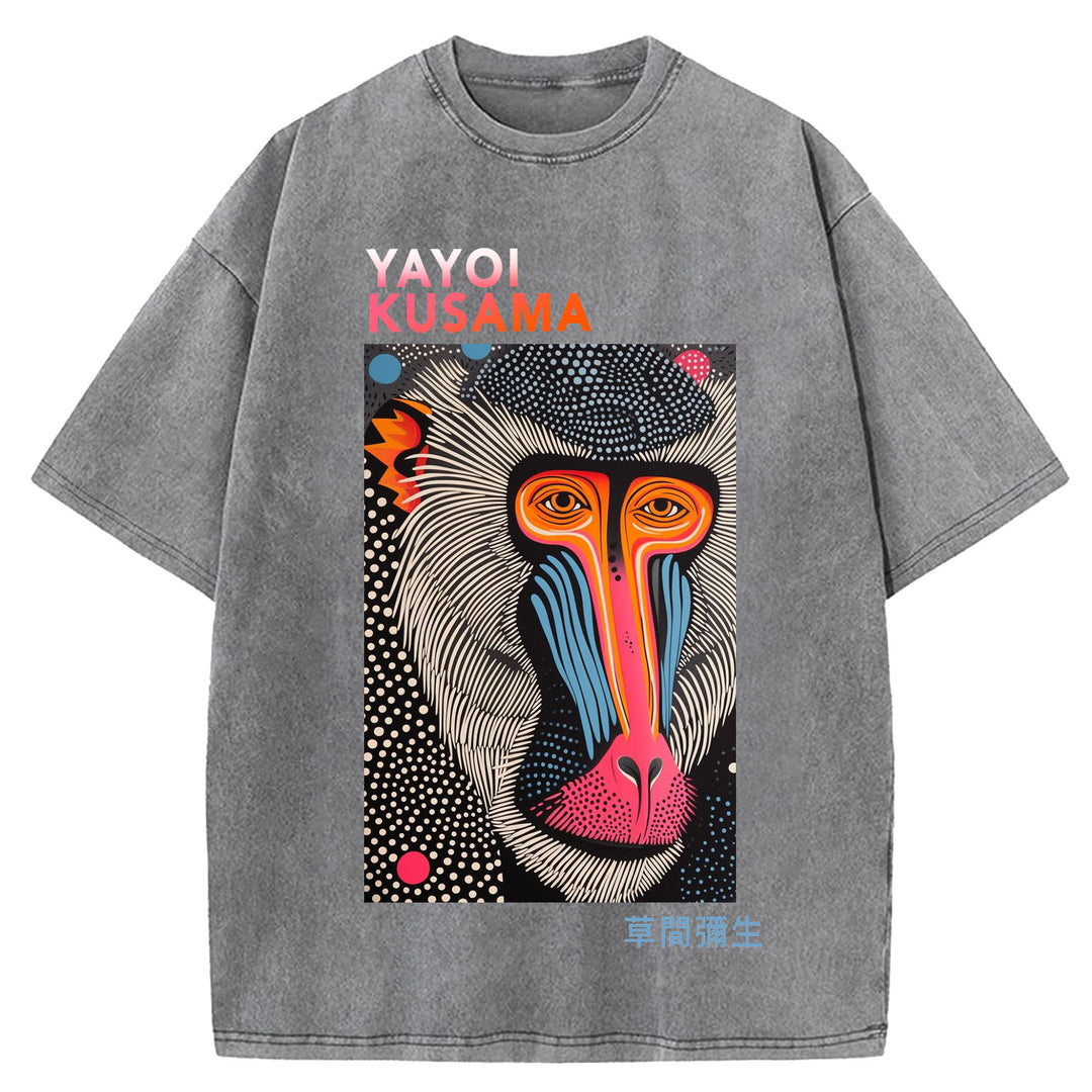 Yayoi Kusama Vintage Washed Crew Neck T-Shirt