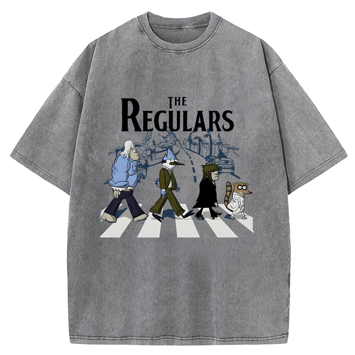 The Regulars Cartoon Washed Crew Neck T-Shirt