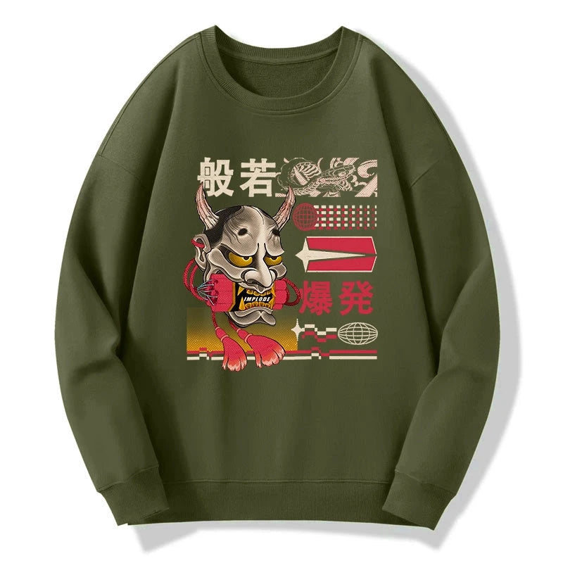 Hannya Mask Japanese Sweatshirt