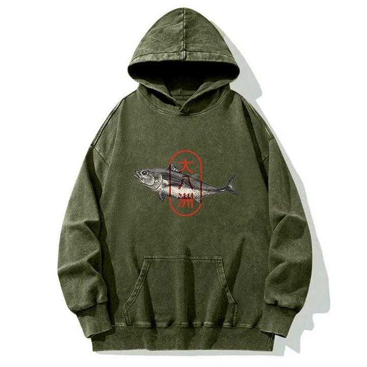 Sushi Fish Washed Hoodie
