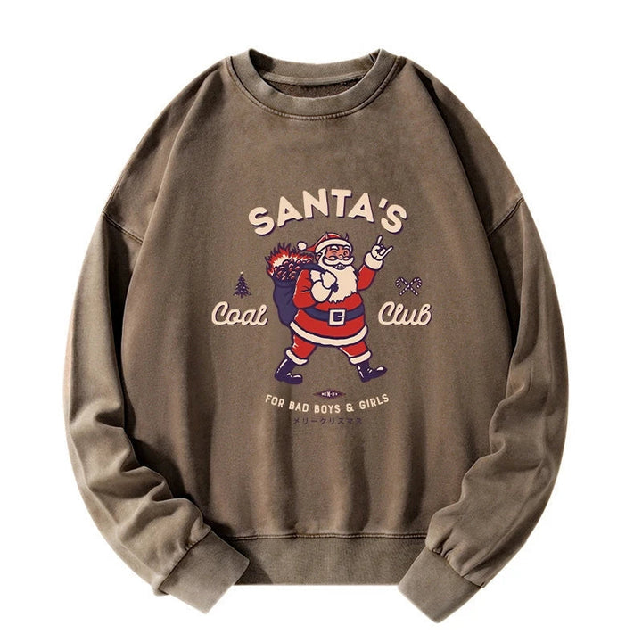 Santa's Coal Club Japan Washed Sweatshirt