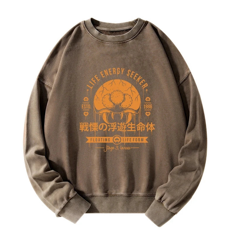 The Dangerous Larva Washed Sweatshirt