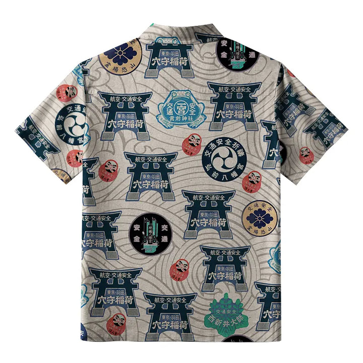 Traditional Japanese Amulets Aloha Hawaiian Shirt