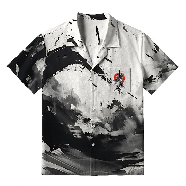 Ink Wave Aloha Hawaiian Shirt