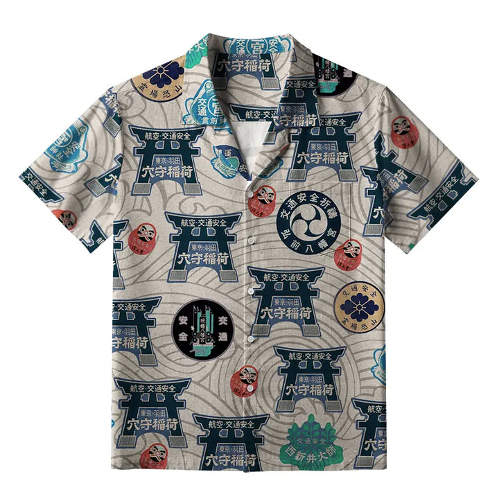 Traditional Japanese Amulets Aloha Hawaiian Shirt