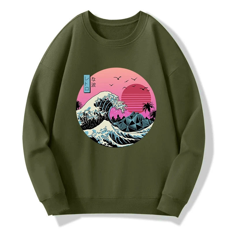 Japanese The Great Retro Wave Sweatshirt