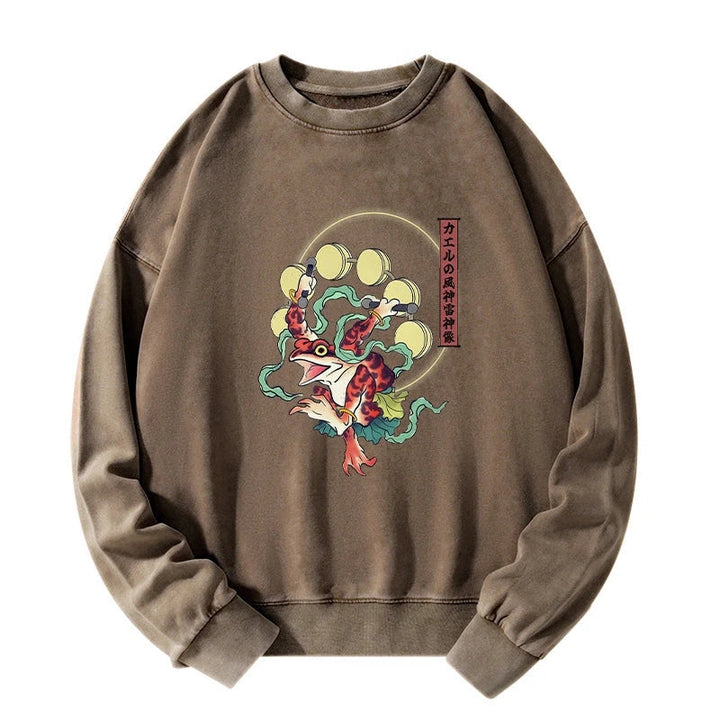 Frog Monster Japanese Washed Sweatshirt