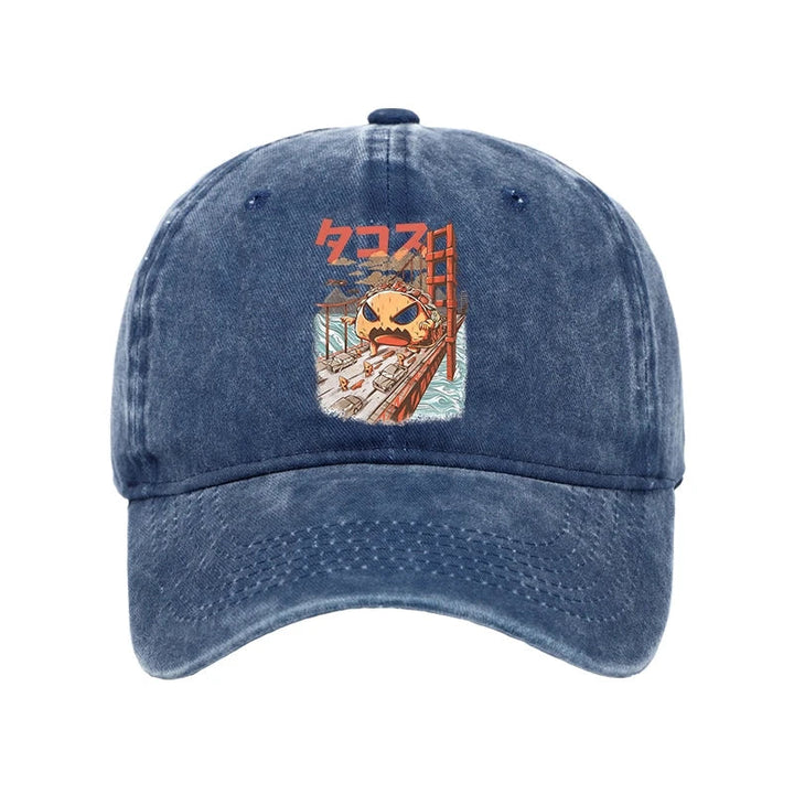 The Great Taco Kaiju Japanese Washed Cap