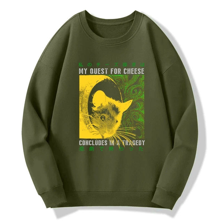 Mouse Has A Passion For Cheese Sweatshirt