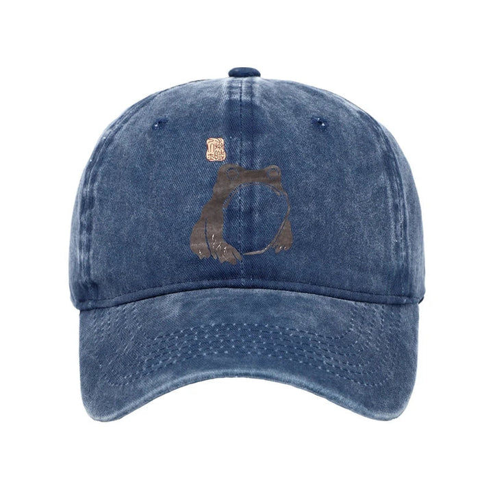 Matsumoto Hoji Woodblock Print Frog Washed Cap