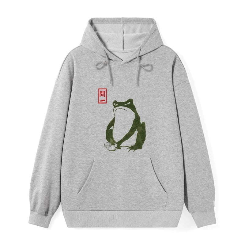 Woodblock Print Frog Classic Hoodie