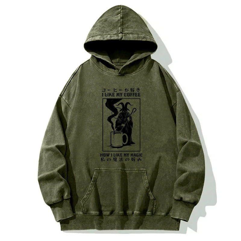 I Like My Coffee Washed Hoodie