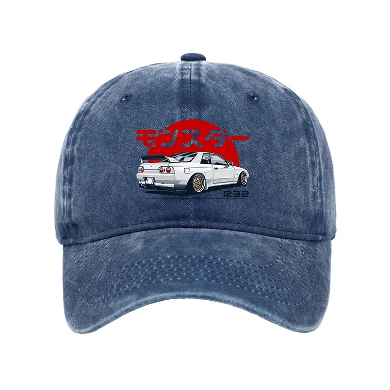 Monster. Skyline R32 GTR Washed Cap