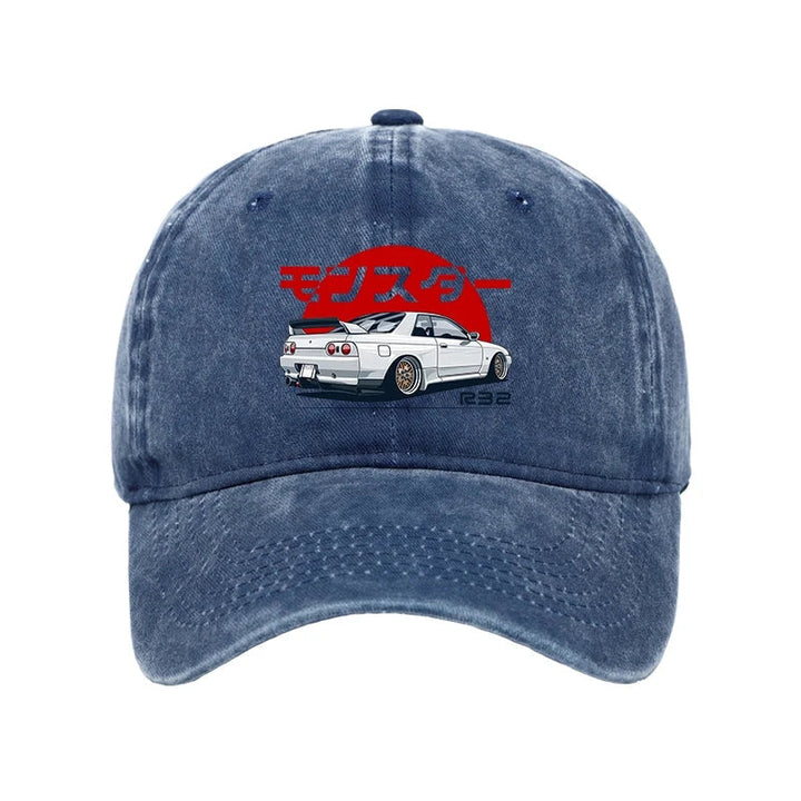 Monster. Skyline R32 GTR Washed Cap
