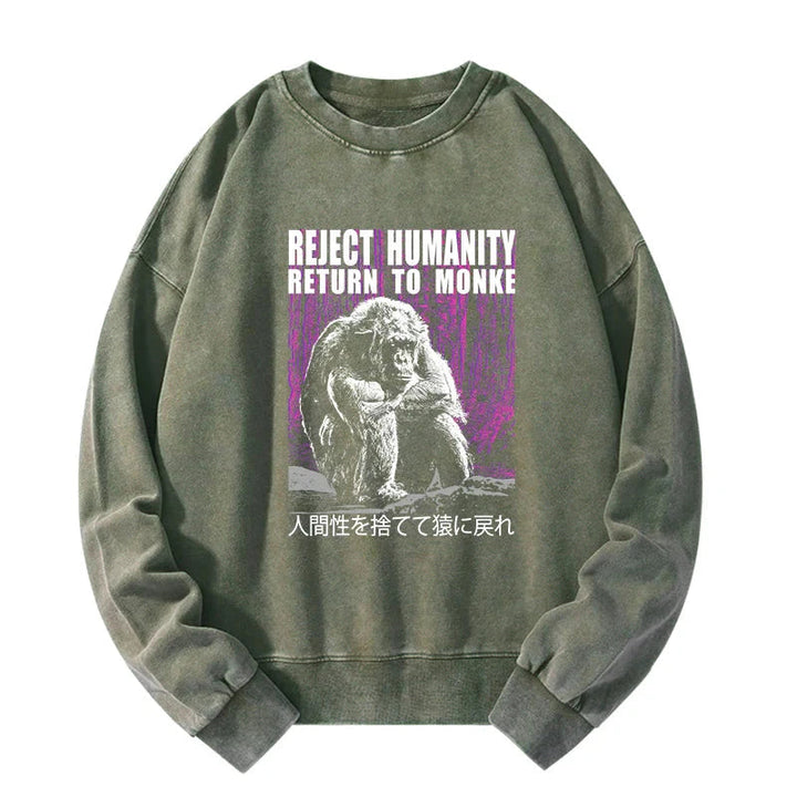 Reject Humanity Return To Monkey Washed Sweatshirt