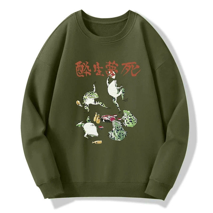 Japanese Frog Osake Kanji Sweatshirt