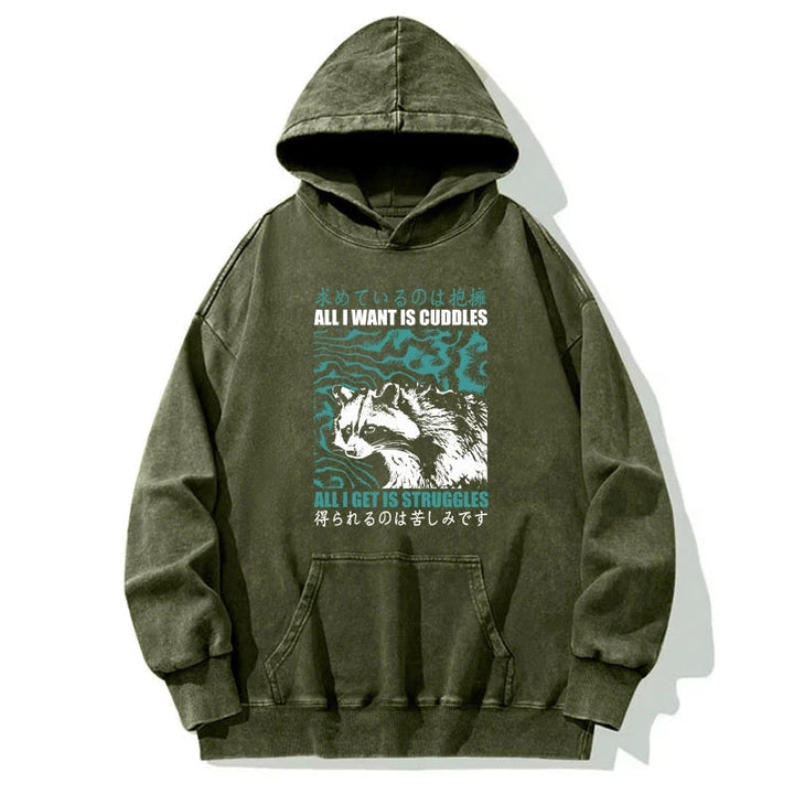 All I Get Is Struggles Washed Hoodie