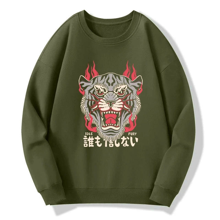 Retro Tiger Japanese Sweatshirt