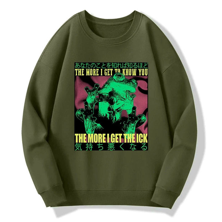 Scary Frog Japanese Sweatshirt