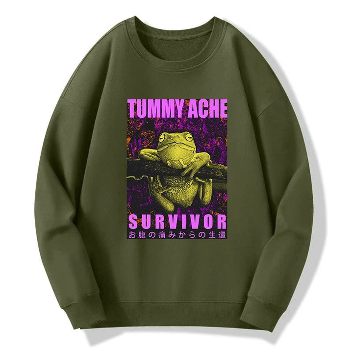 A Frog With Stomachache Sweatshirt