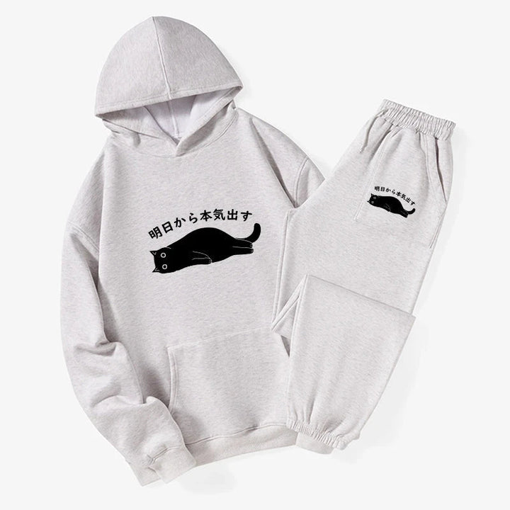 I'm Going To Get Serious Tomorrow Fleece Lined Hoodie Set
