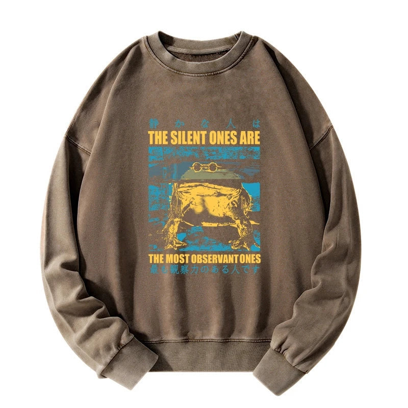 Silent Frog Japanese Washed Sweatshirt
