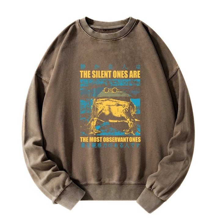 Silent Frog Japanese Washed Sweatshirt