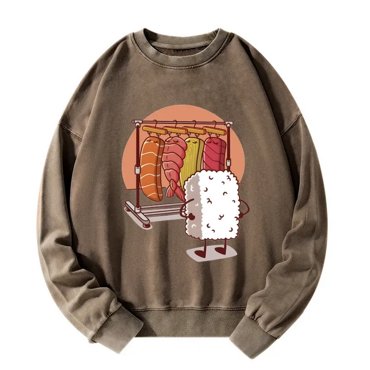 Which One Should I Wear Today Washed Sweatshirt