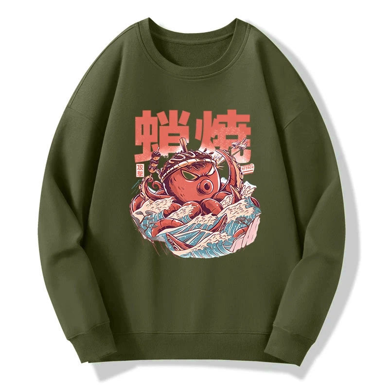 The Great Wave Takoyaki Japanese Sweatshirt