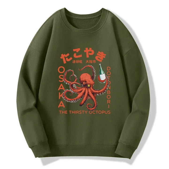 Octopus Drinks Soju Sweatshirt