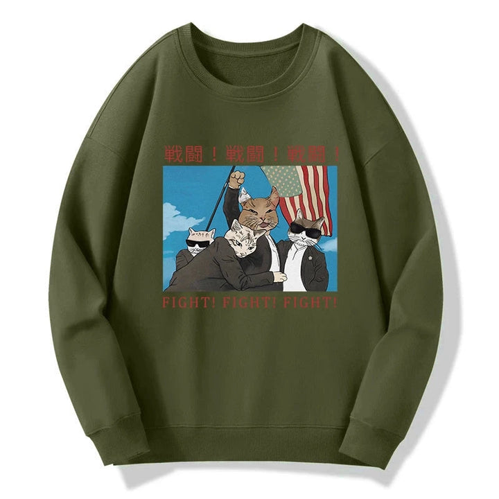 Fight Cat Japanese Sweatshirt