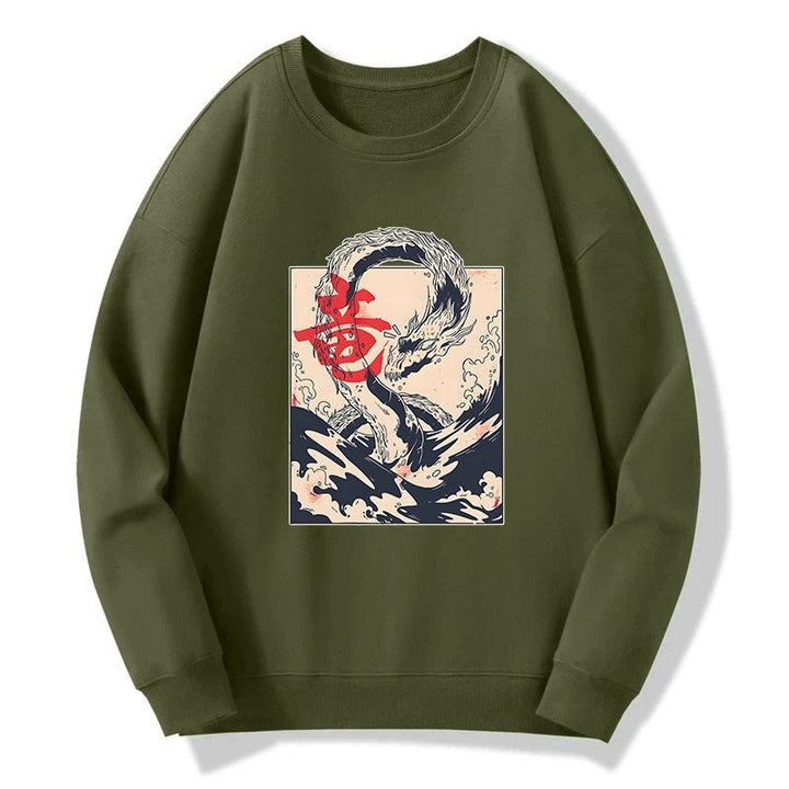 Sea Dragon Japanese Sweatshirt