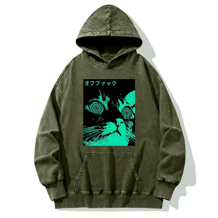 Cool Cat Japanese Washed Hoodie