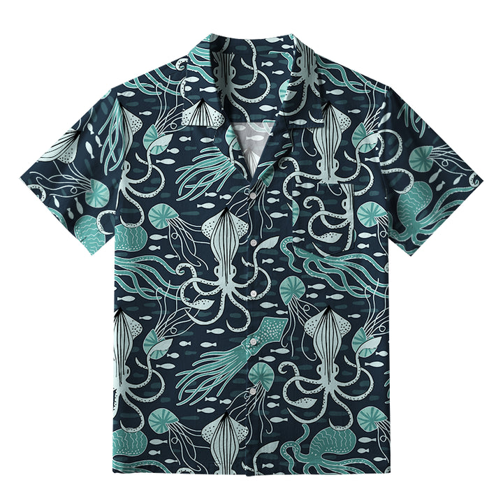 Deep Sea Squid Aloha Hawaiian Shirt