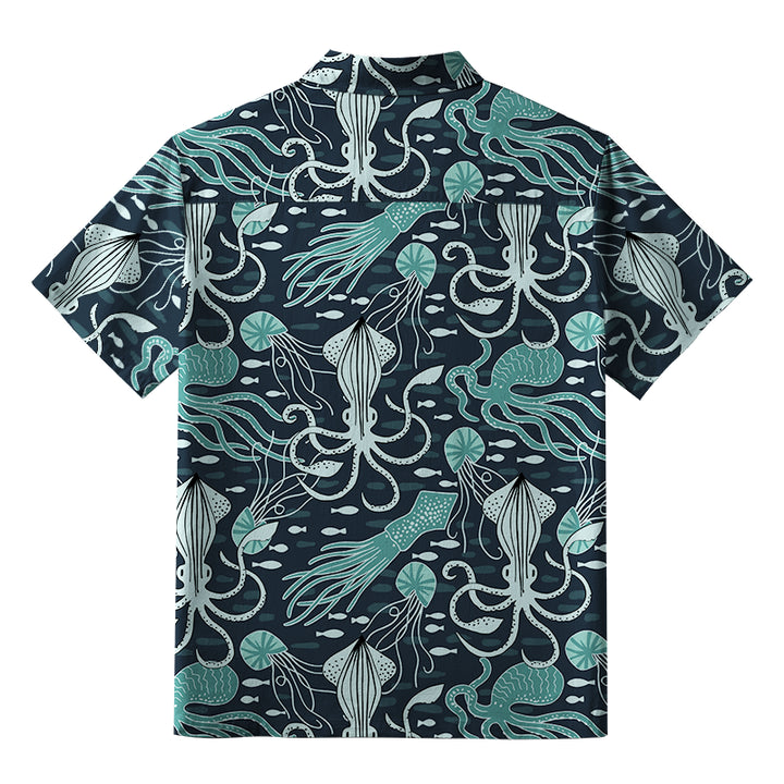 Deep Sea Squid Aloha Hawaiian Shirt