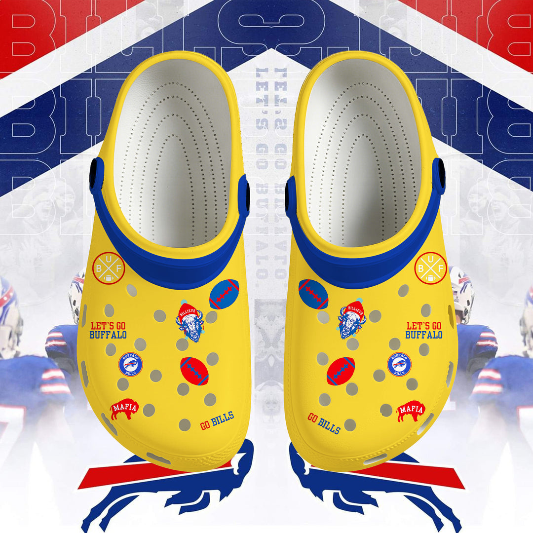 Buffalo Bills Football Adult Crocs Shoes