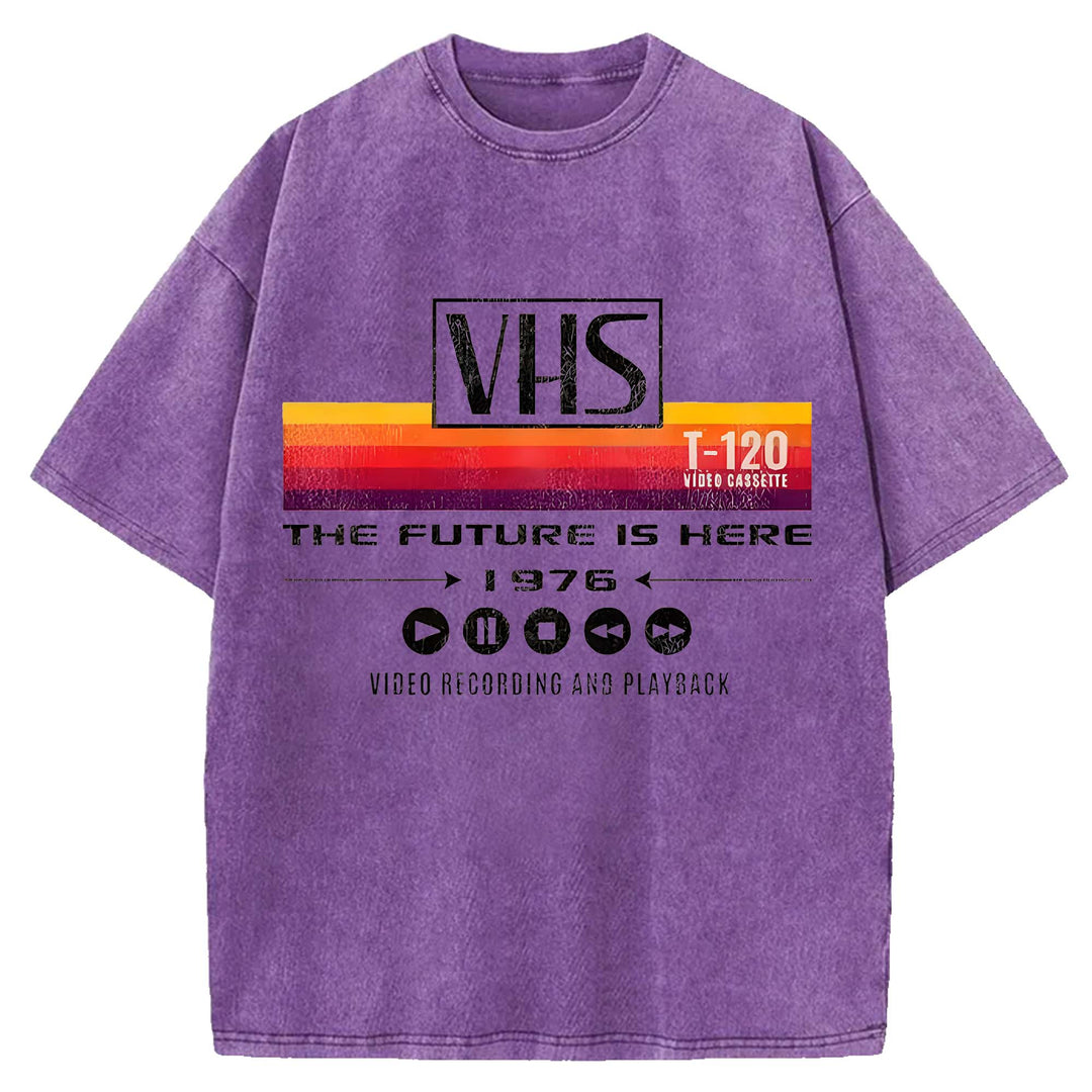 THE FUTURE IS HERE Washed Crew Neck T-Shirt