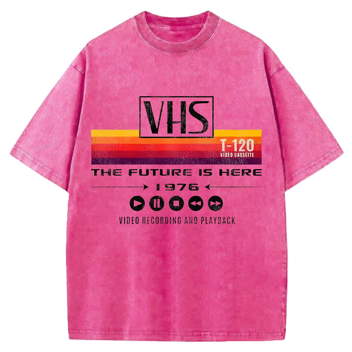 THE FUTURE IS HERE Washed Crew Neck T-Shirt