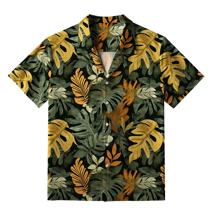 Tropical Leaf Frenzy Aloha Hawaiian Shirt