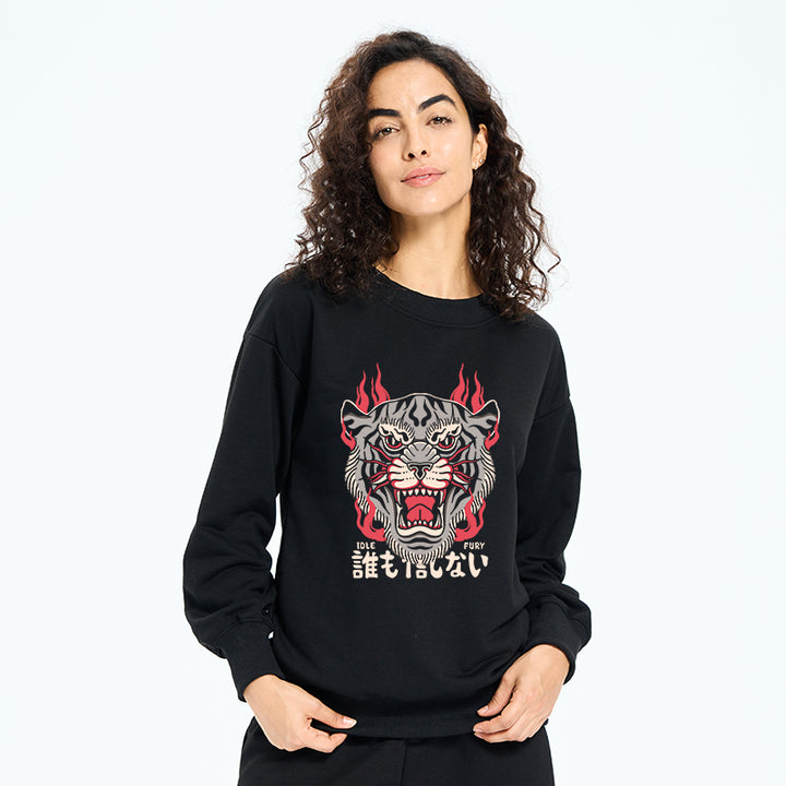 Retro Tiger Japanese Sweatshirt