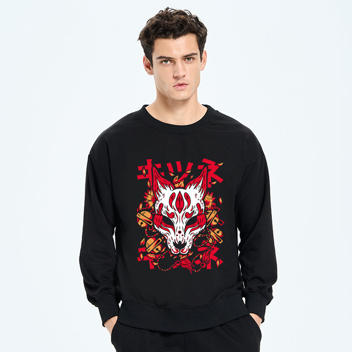 Japanese Kitsune Mask Sweatshirt