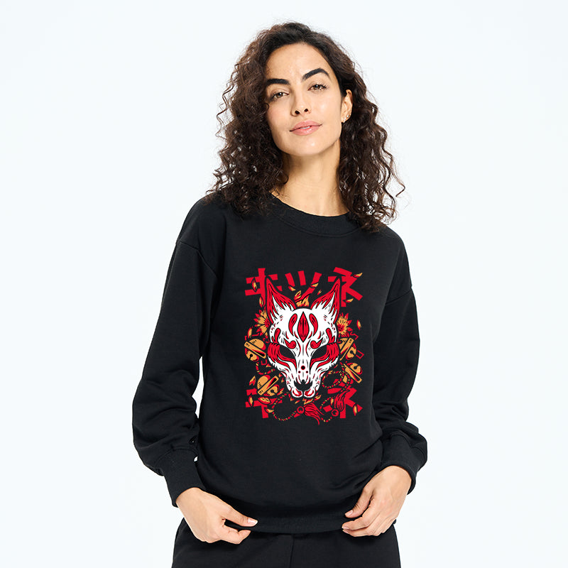 Japanese Kitsune Mask Sweatshirt