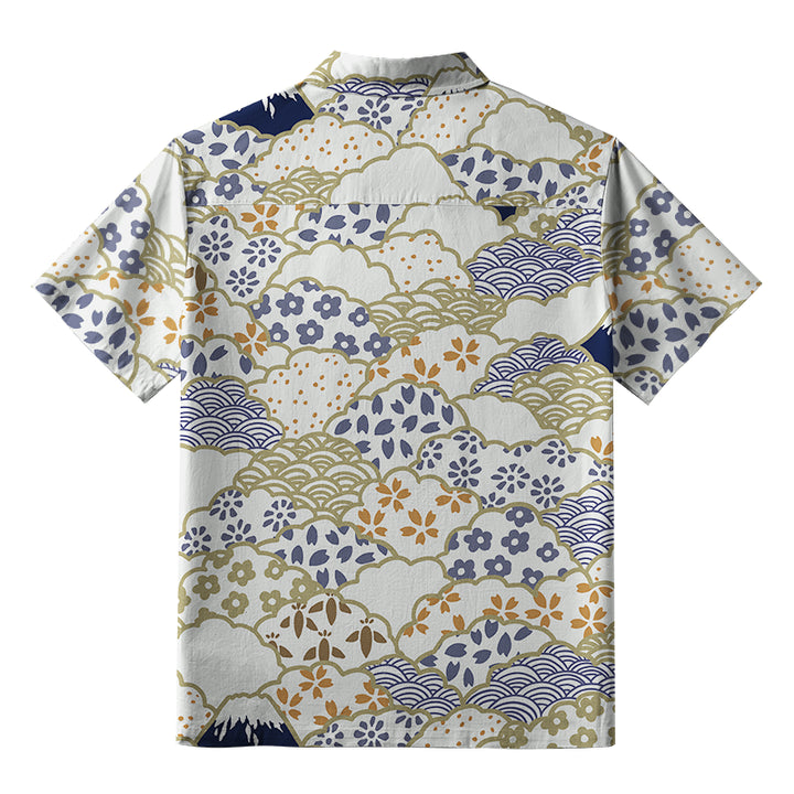 Blossoms Silhouettes Button-up Shirt