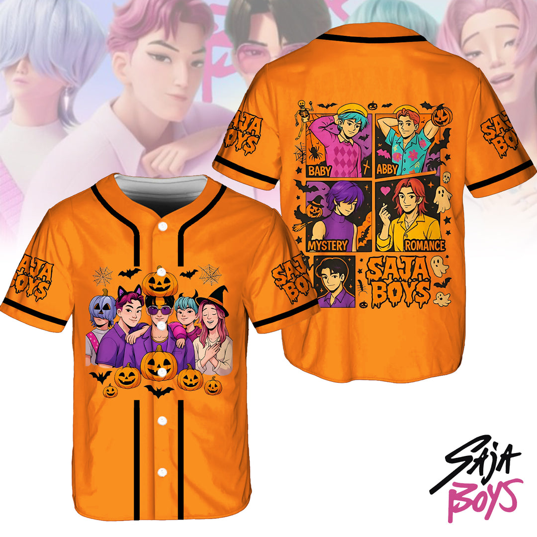 Halloween Saja Boys Demon Hunter Baseball Jersey