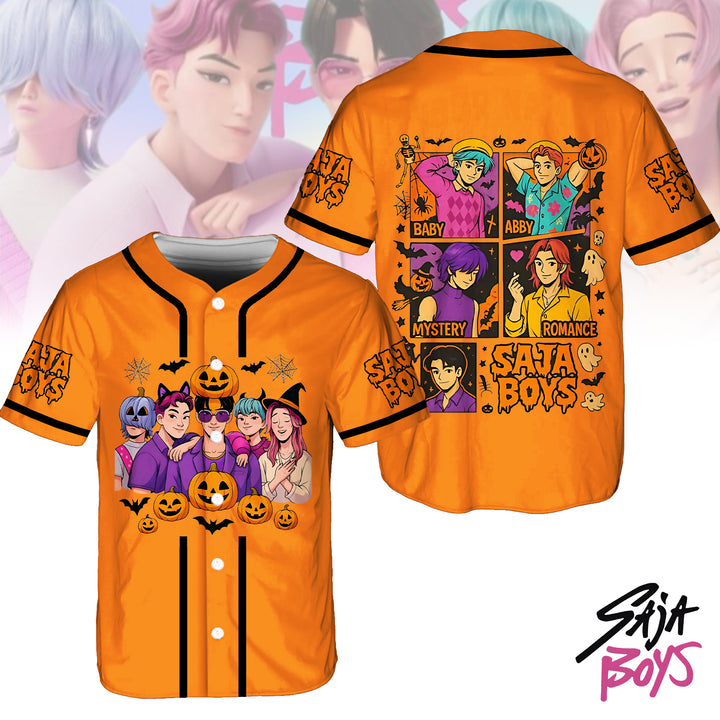 Halloween Saja Boys Demon Hunter Baseball Jersey