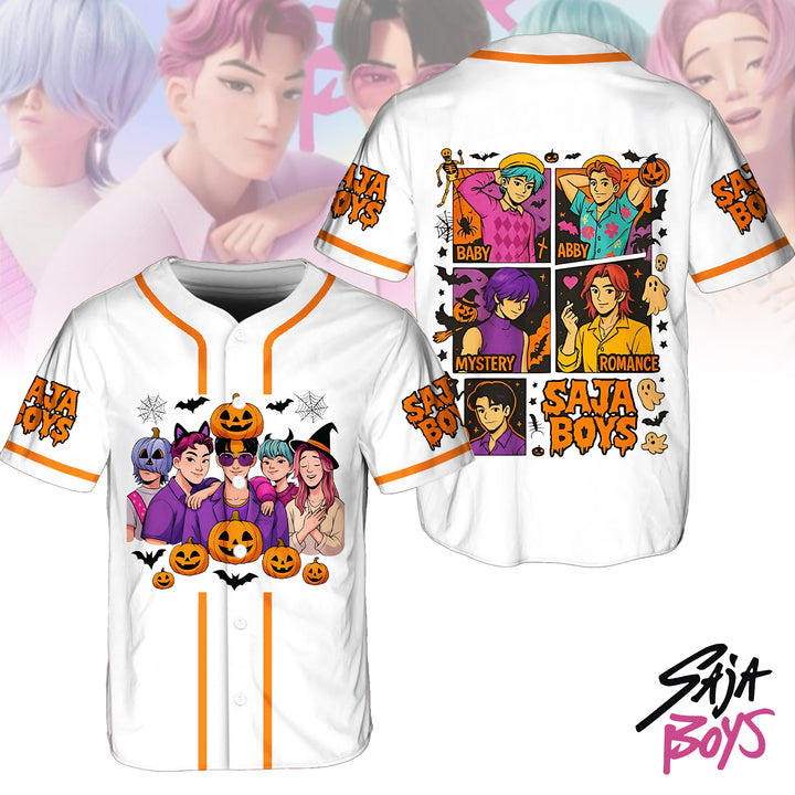 Halloween Saja Boys Demon Hunter Baseball Jersey