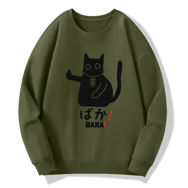 Japanese Baka Cat Sweatshirt